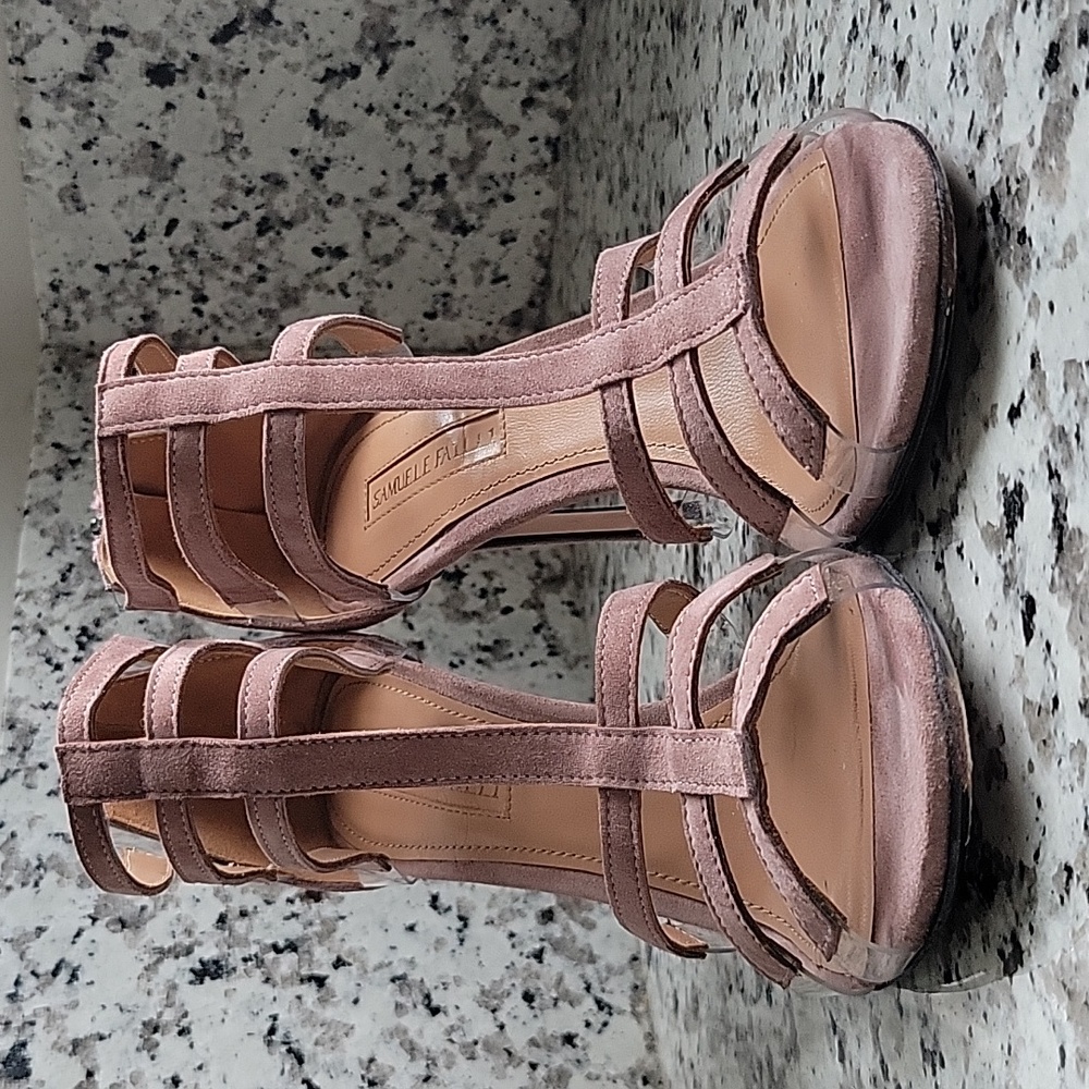 Samuelle Failli Lipstick Suede Cristina 90 heels - Picture 3 of 16